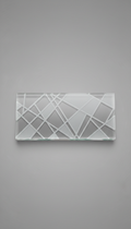Acrylic desk nameplate with sharp laser detail