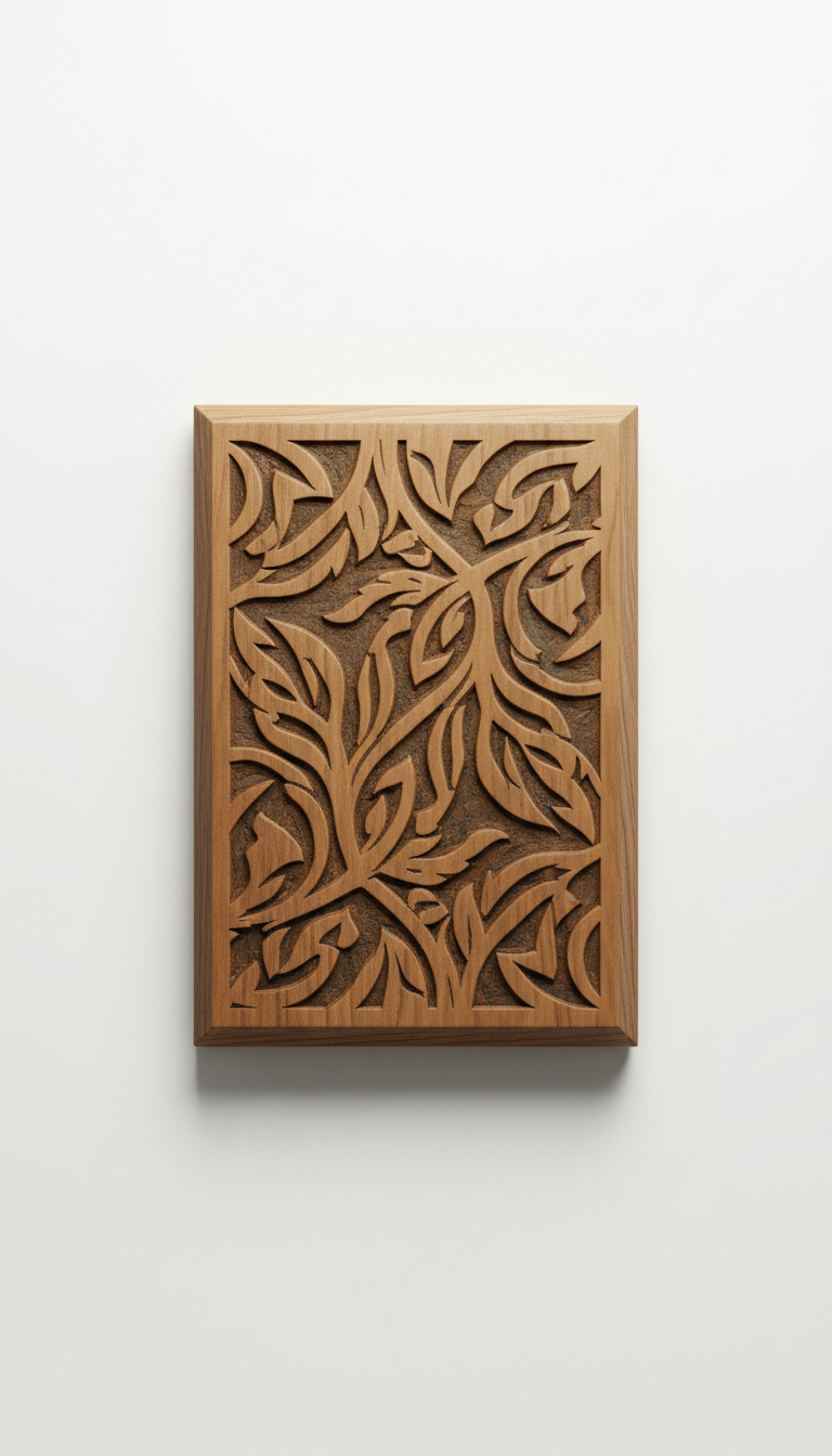 Hardwood plaque with custom engraving