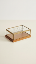 Monogrammed Glass Jewelry Box
