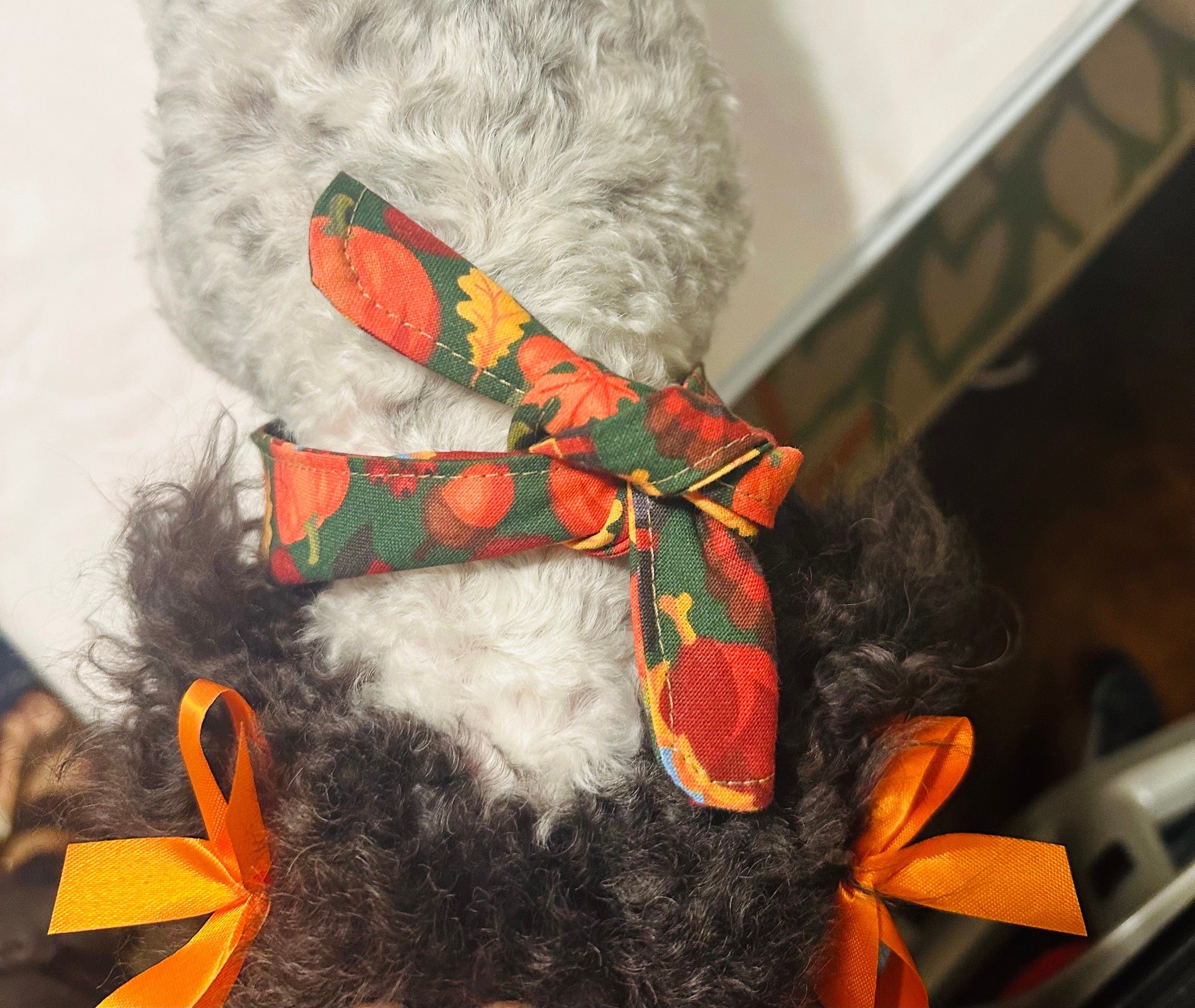Dog Bandana | Thanksgiving | Custom | Tie On | Turkey | Pumpkin Pie