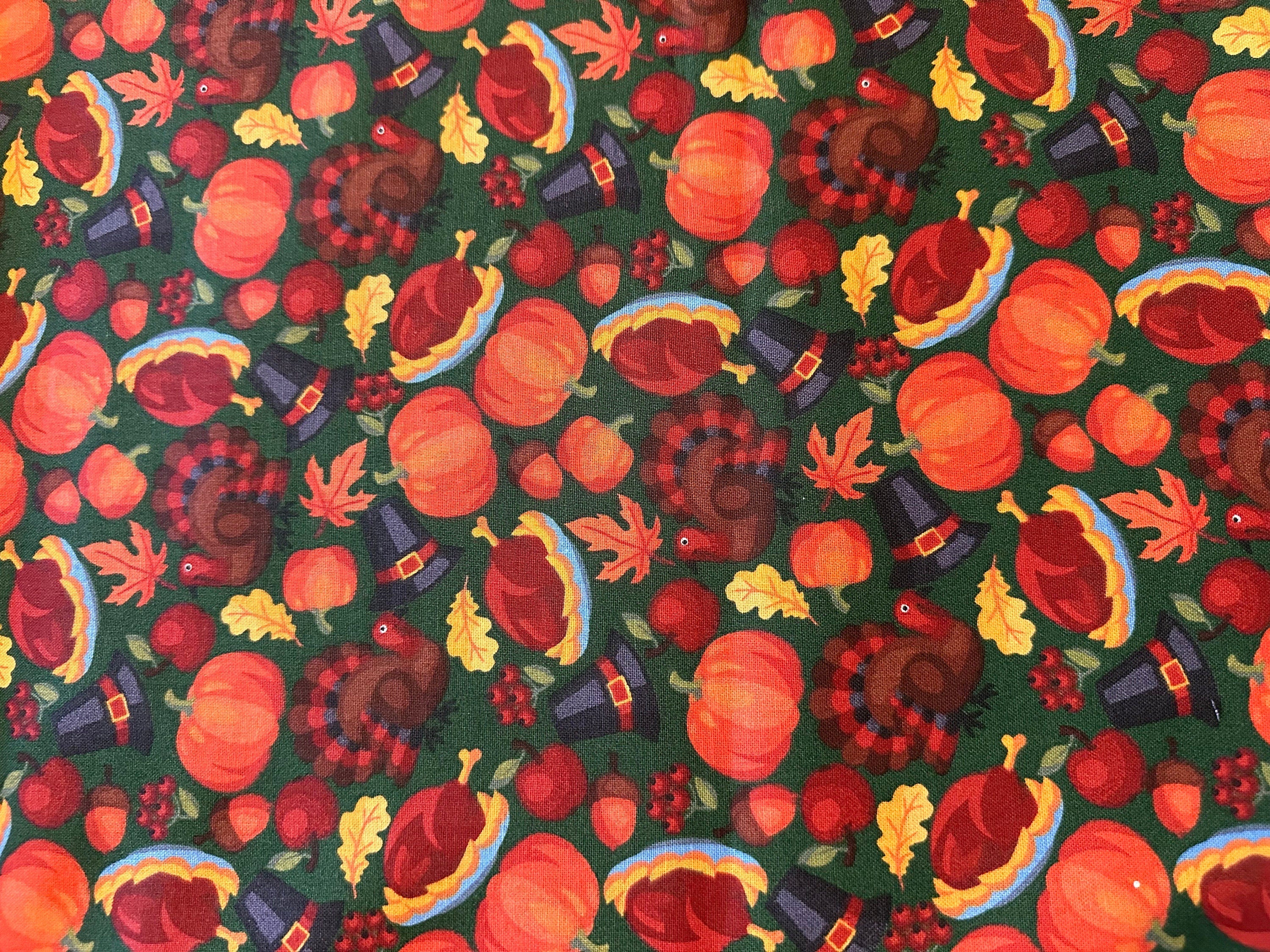 Dog Bandana | Thanksgiving | Custom | Tie On | Turkey | Pumpkin Pie