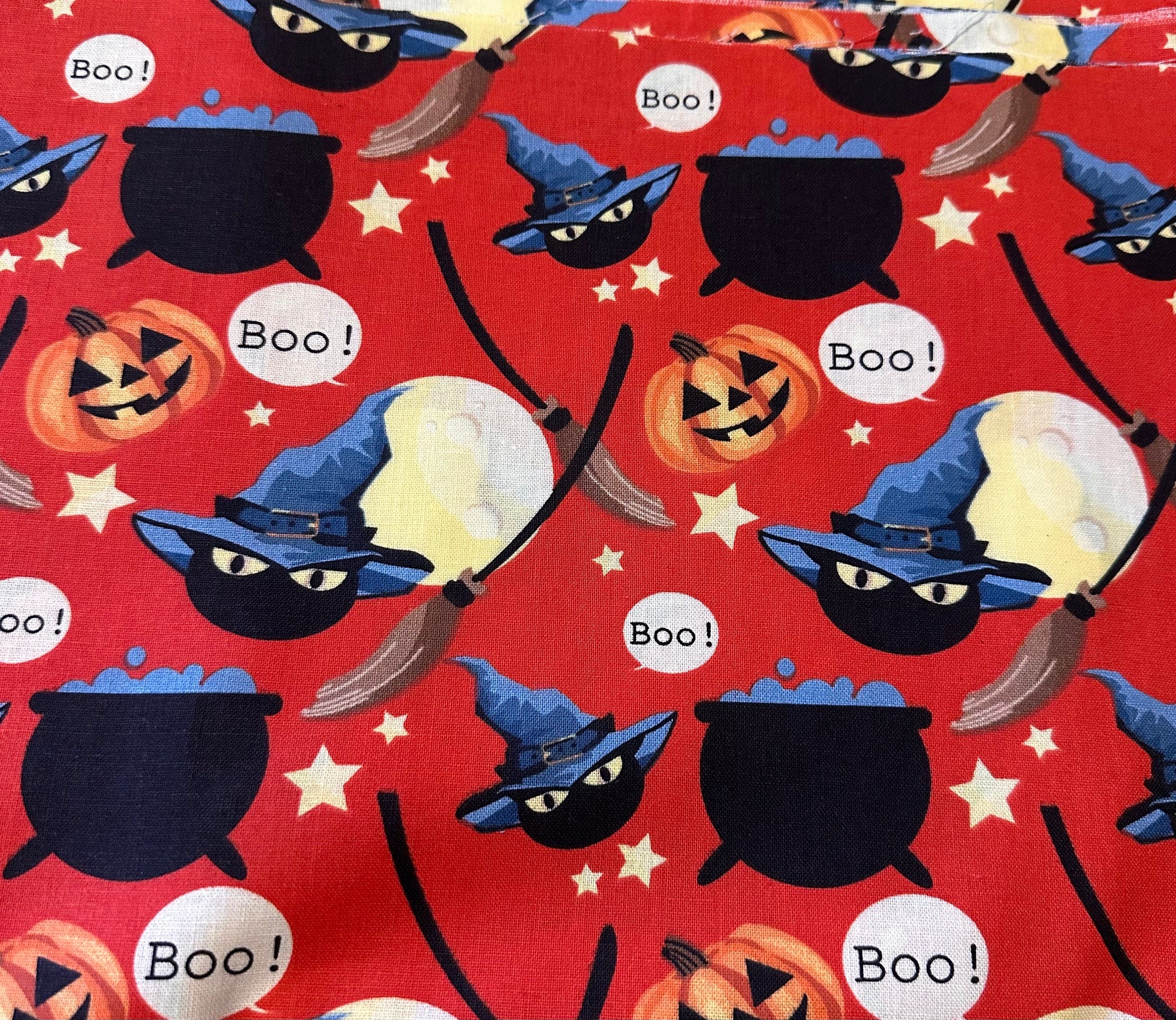 Halloween Dog Bandana – Jack-o'-Lantern Pumpkin Print – Tie-On Pet Scarf XS to XL