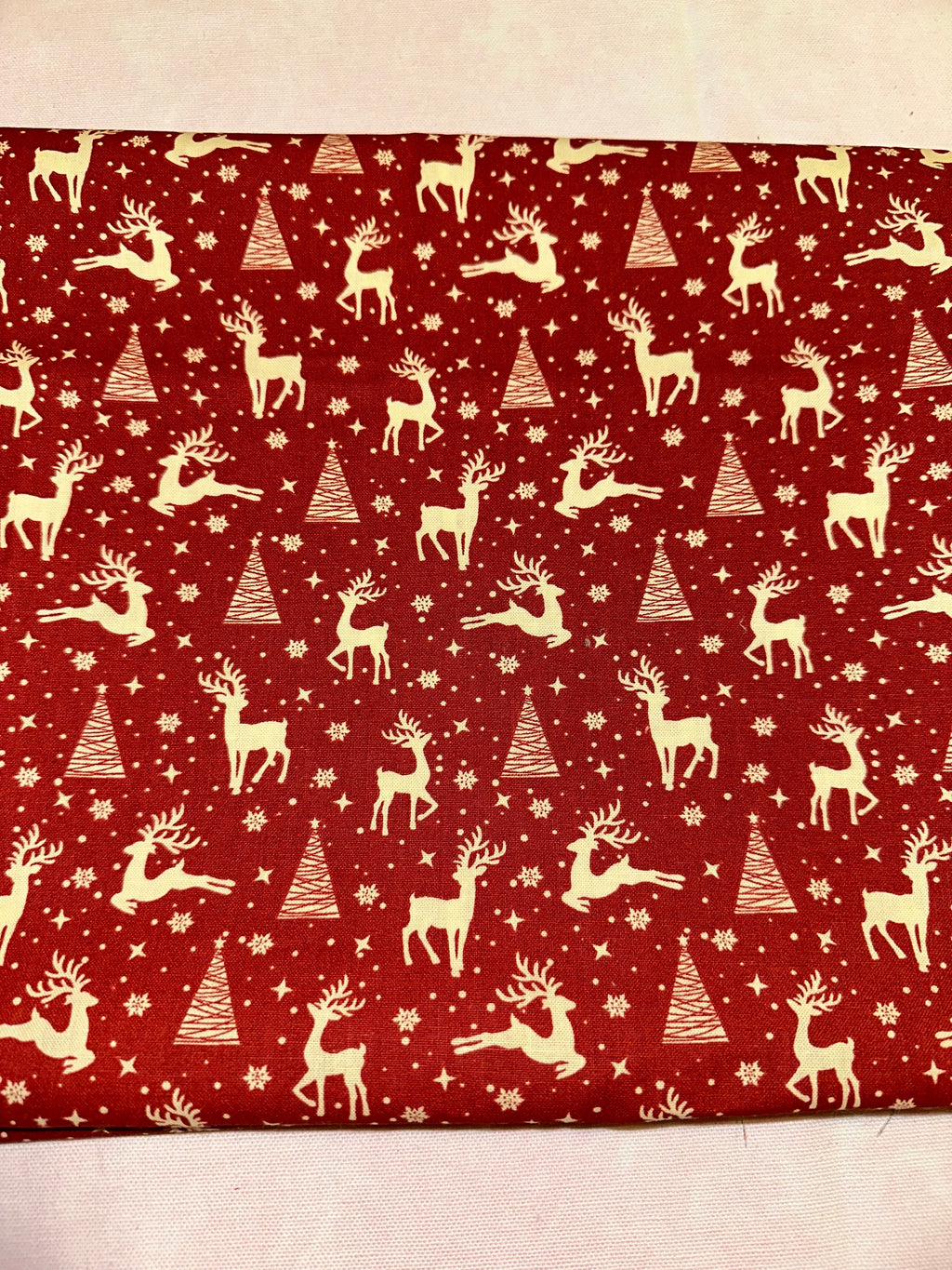 Reindeer Christmas Dog Bandana: Handmade Holiday Tie-On Scarf
