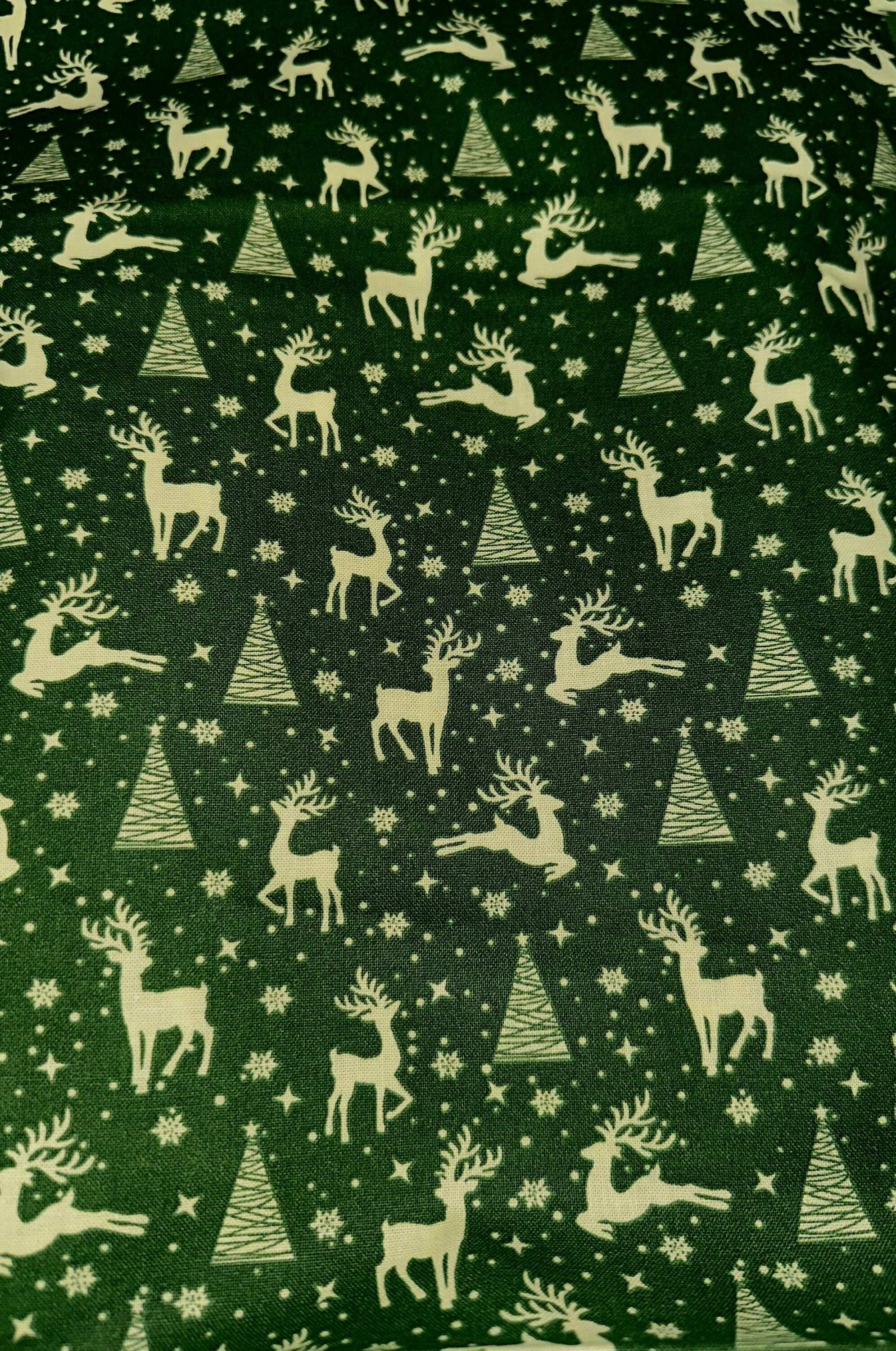 Reindeer Christmas Dog Bandana: Handmade Holiday Pet Scarf