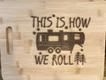 Personalized RV Bamboo Cutting Board: Camping Kitchen Decor