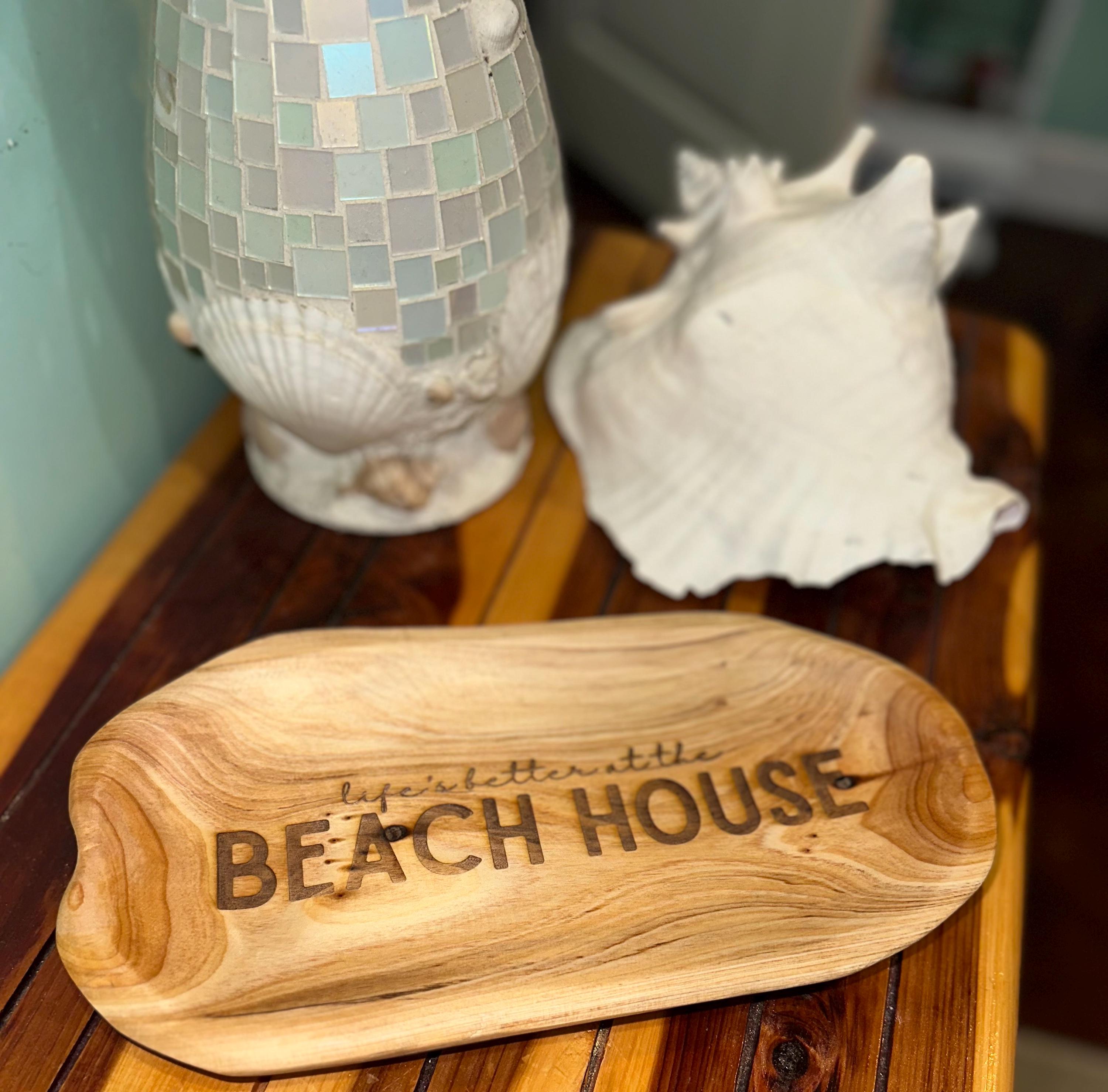Driftwood Serving Tray: Rustic Coastal Charcuterie Board, Beach House Decor