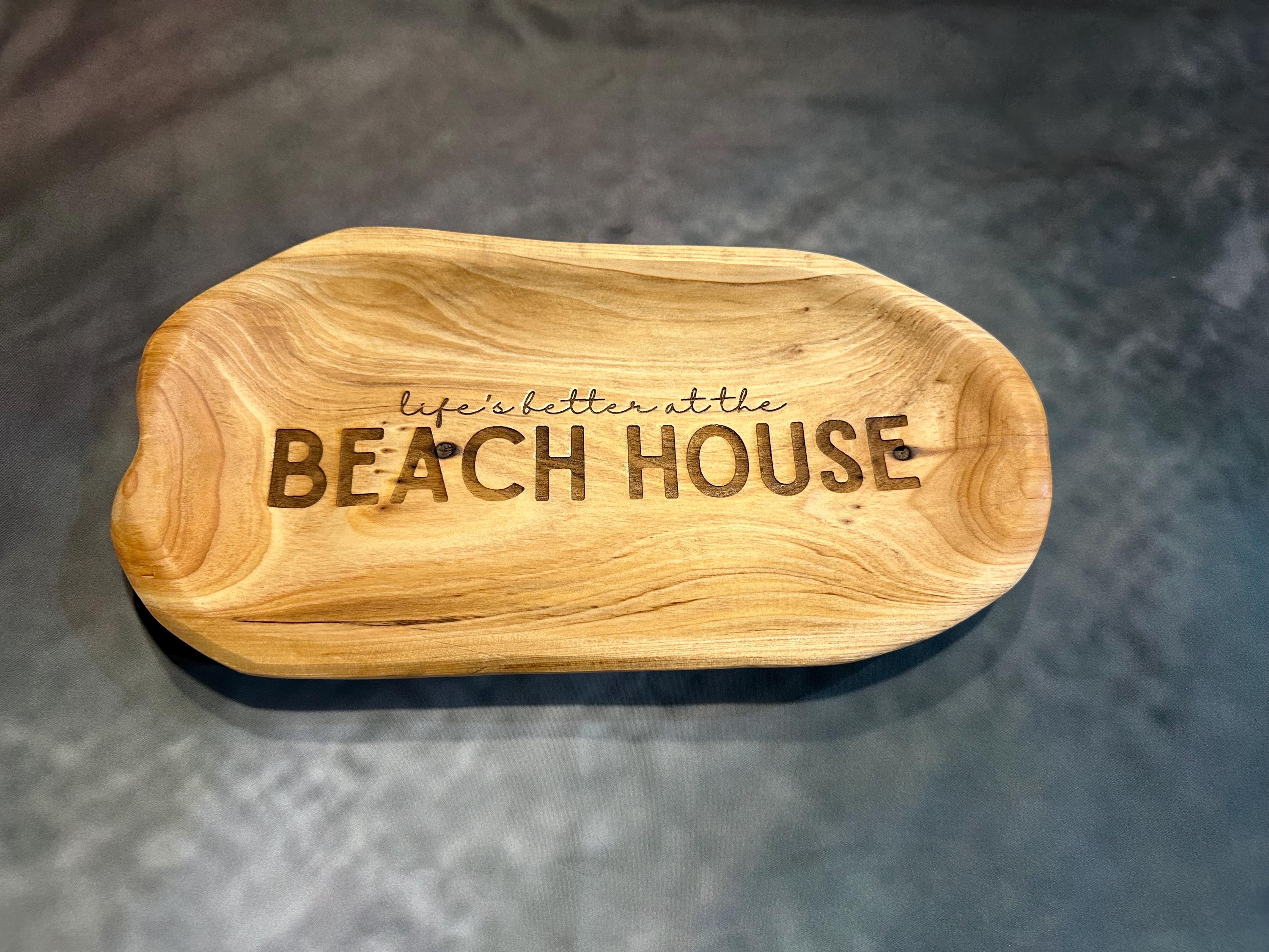 Driftwood Serving Tray: Rustic Coastal Charcuterie Board, Beach House Decor
