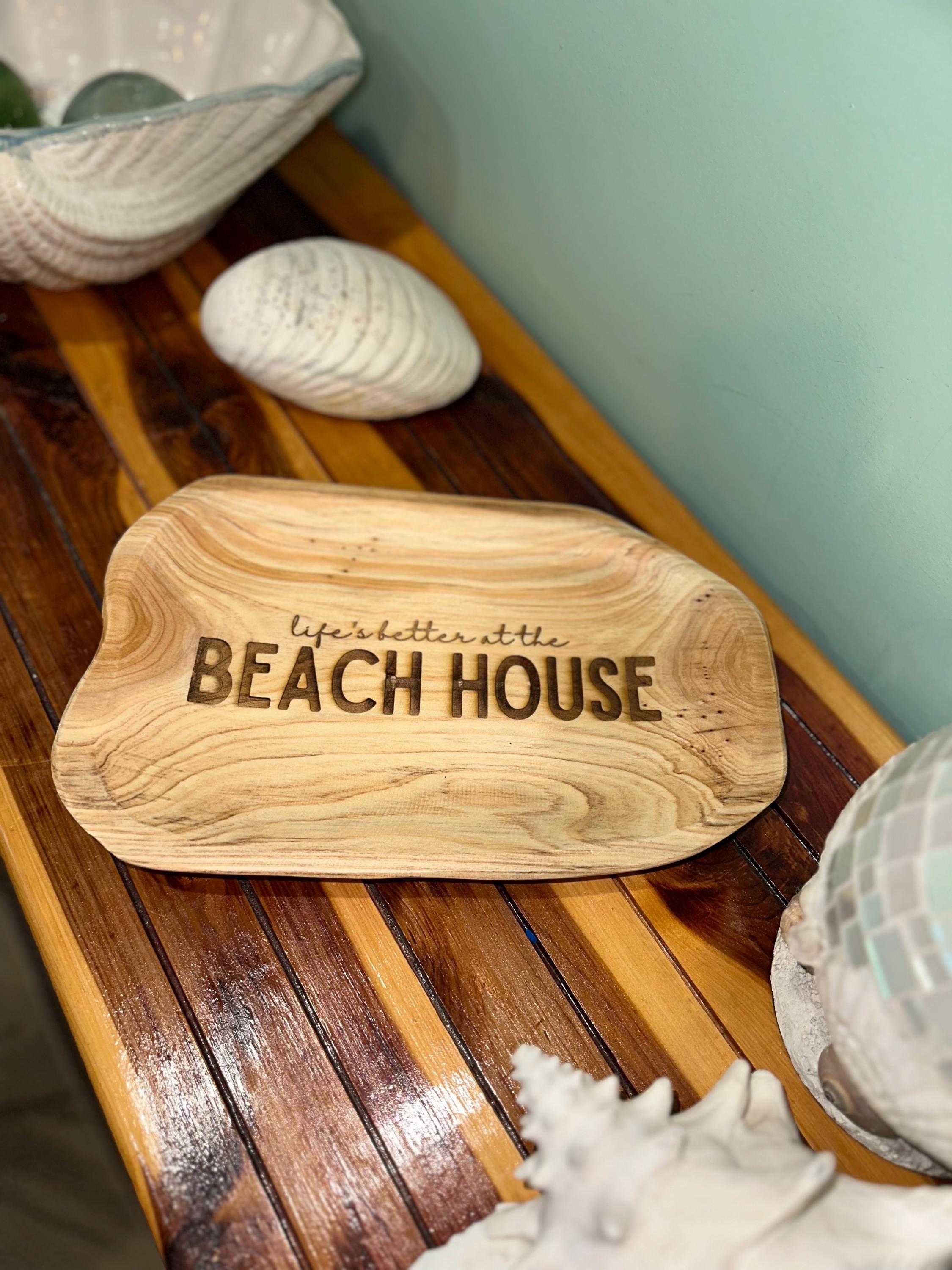 Driftwood Serving Tray: Rustic Coastal Charcuterie Board, Beach House Decor