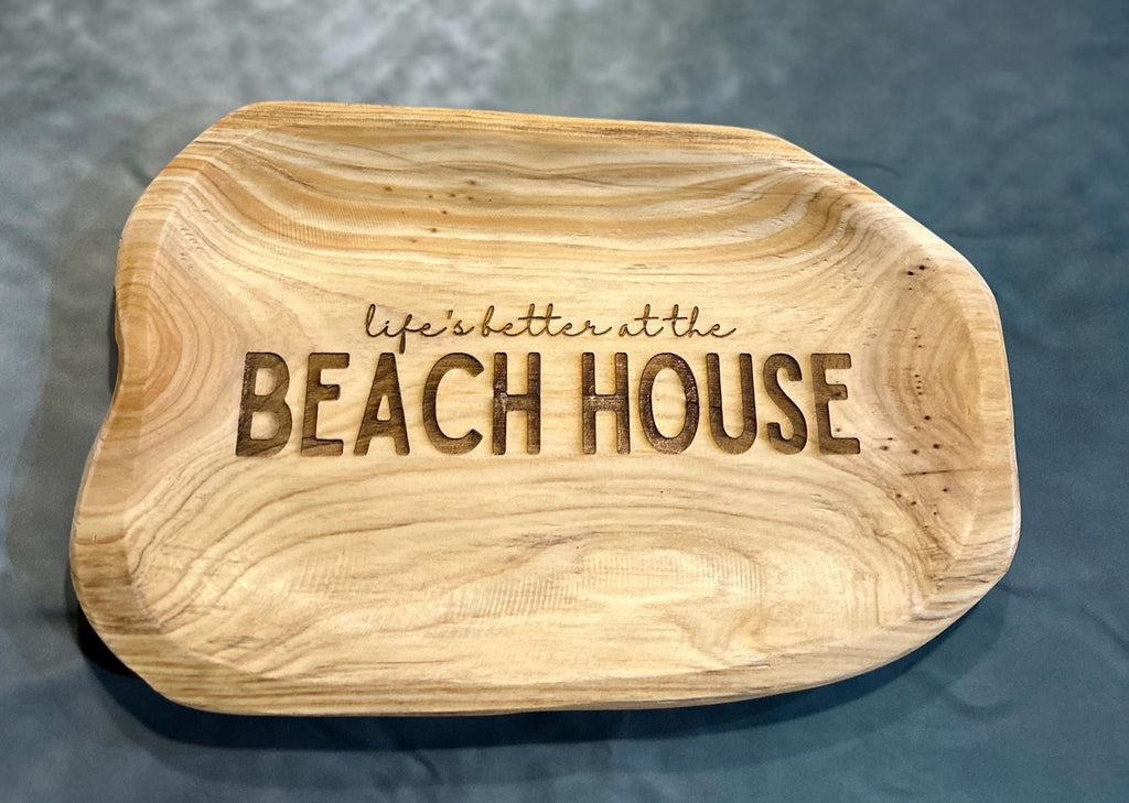 Driftwood Serving Tray: Rustic Coastal Charcuterie Board, Beach House Decor