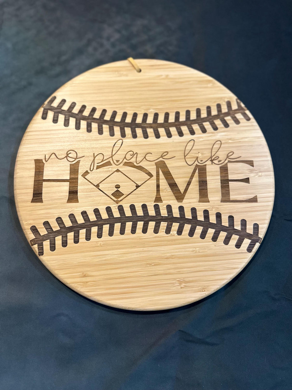 Baseball Bamboo Cutting Board: Sports Fan Kitchen Decor